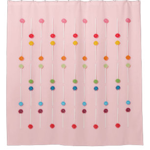 Bunch of lollipops shower curtain