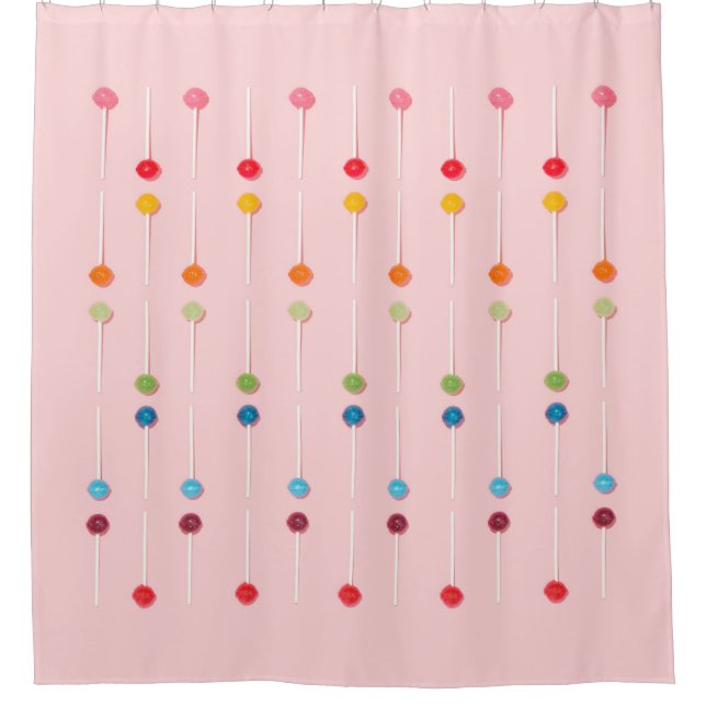 Bunch of lollipops shower curtain (Front)