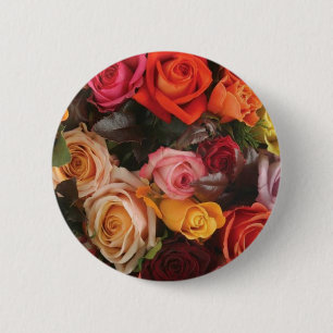 Bunch Of Roses 6 Cm Round Badge