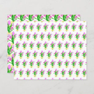Bunch of Spring Flowers Paper Sheet
