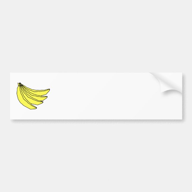 Bunch of Yellow Bananas. Bumper Sticker (Front)