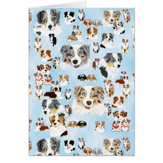 Bunches of Aussies Add Own Words Note Card