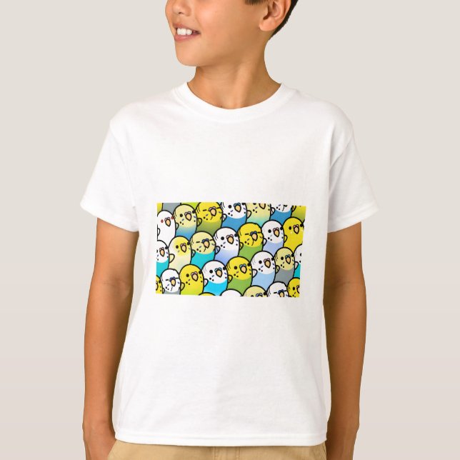 Bunches of Budgies T-Shirt (Front)
