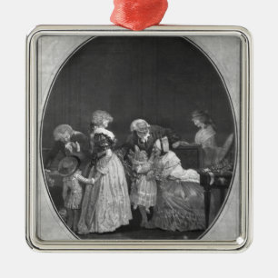 Bunches of flowers or celebrating grandmother metal tree decoration