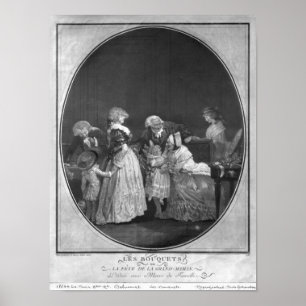 Bunches of flowers or celebrating grandmother poster