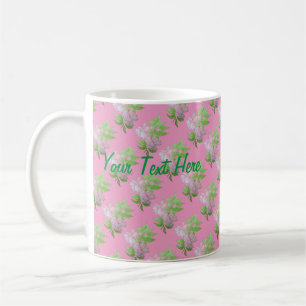 bunches of pretty pink flowers coffee mug