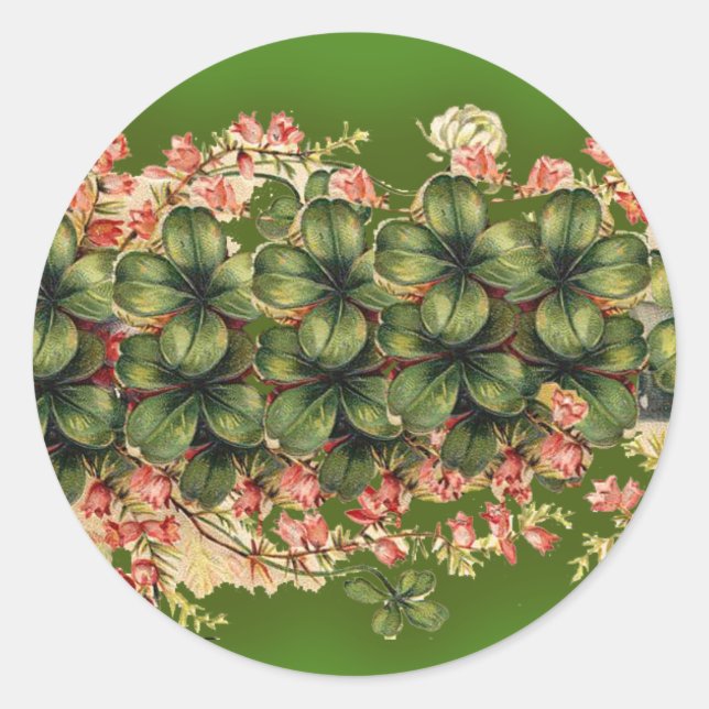 Bunches of Shamrocks Stickers (Front)
