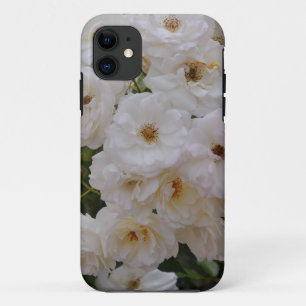 Bunches of White Roses in Bloom Phone Case