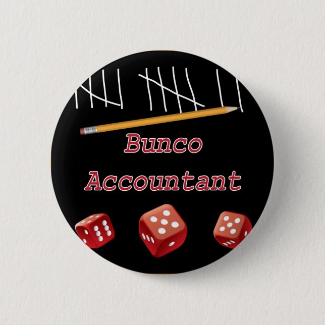 Bunco Accountant 6 Cm Round Badge (Front)