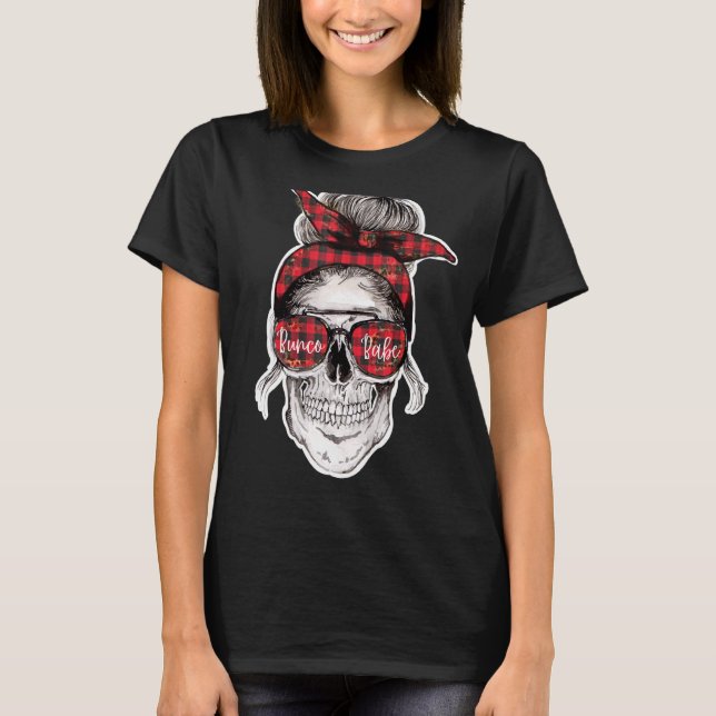 Bunco Babe Halloween Skeleton T-Shirt (Front)
