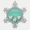 Bunco Babe With Dice Christmas Snowflake