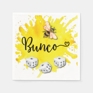 Bunco Bee Dice Party Napkin