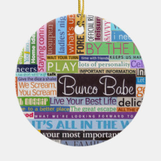 Bunco Best Ceramic Tree Decoration
