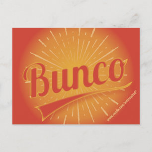 Bunco Burst Invitation Postcard