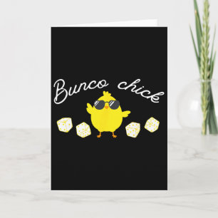 Bunco Chick Easter Spring Bunco Dice  Card