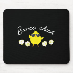 Bunco Chick Easter Spring Bunco Dice Mouse Pad