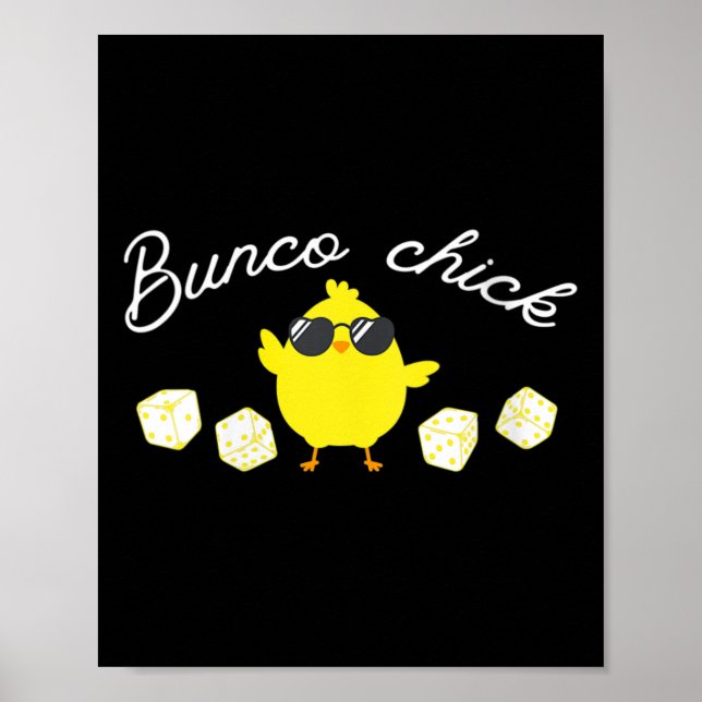 Bunco Chick Easter Spring Bunco Dice  Poster (Front)