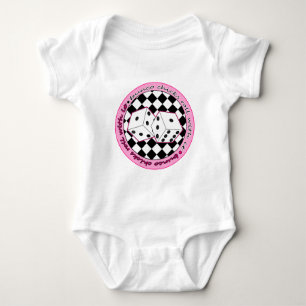 Bunco Chicks Roll With It - Pink Baby Bodysuit