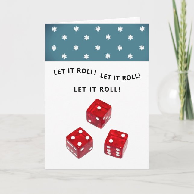 Bunco Christmas holiday card (Front)