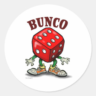 Bunco Classic Round Sticker