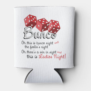 Bunco Dice Game Can Cooler