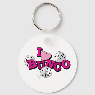 Bunco Dice Game Key Ring