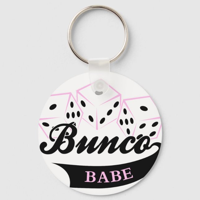 Bunco Dice Game Key Ring (Front)