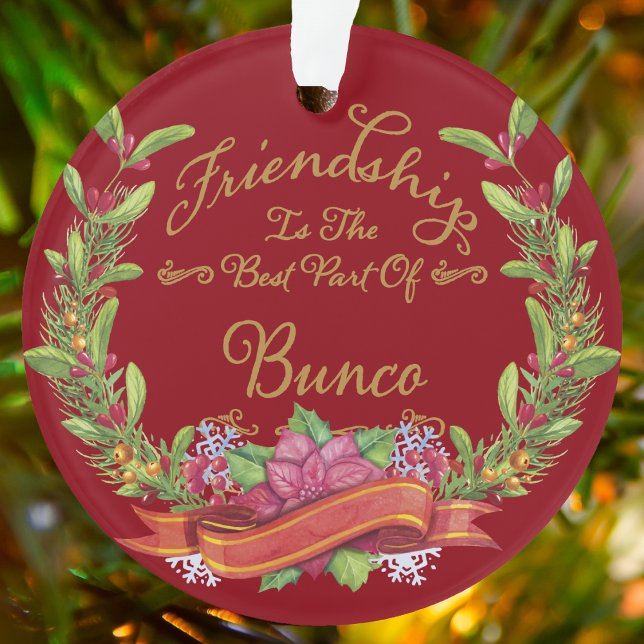 Bunco Friendship Ornament (Bunco ornaments for players and friends)