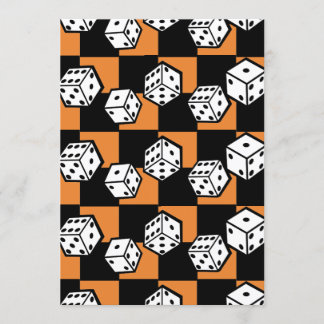 bunco gambling rolling dice las vegas theme invitation