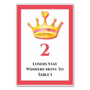 Bunco Gold Crown Table 2 of 5 Card