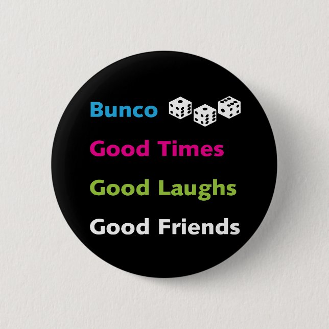 bunco good friends #2 6 cm round badge (Front)