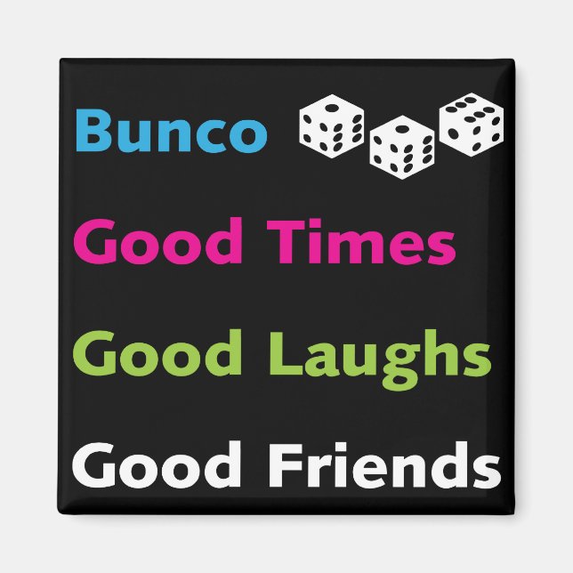 bunco good friends #2 magnet (Front)
