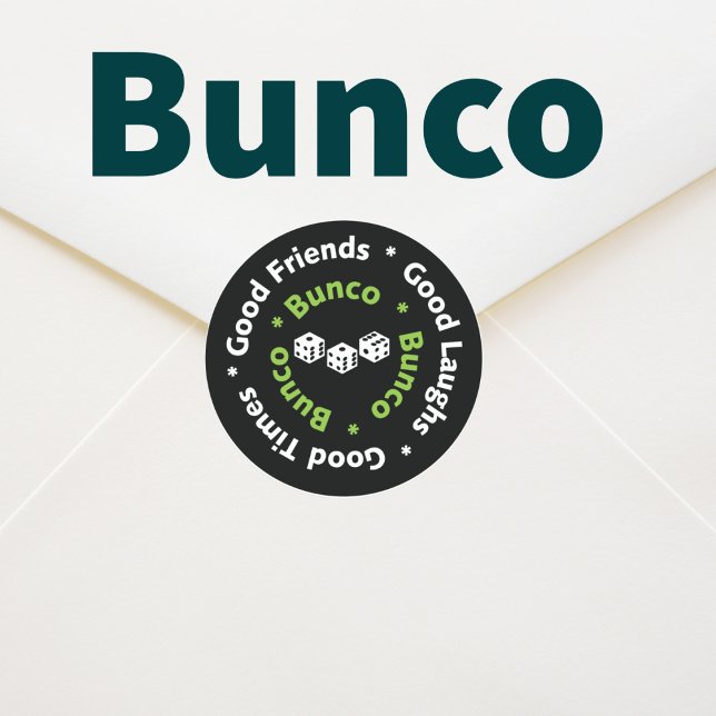 bunco good friends classic round sticker (Creator Uploaded)