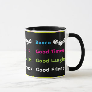 bunco good friends mug design