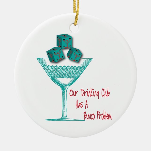 Bunco Group Funny Ornament (Front)