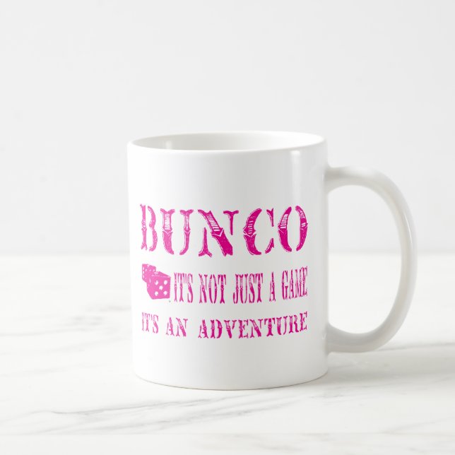 bunco its not just a game pink mug (Right)