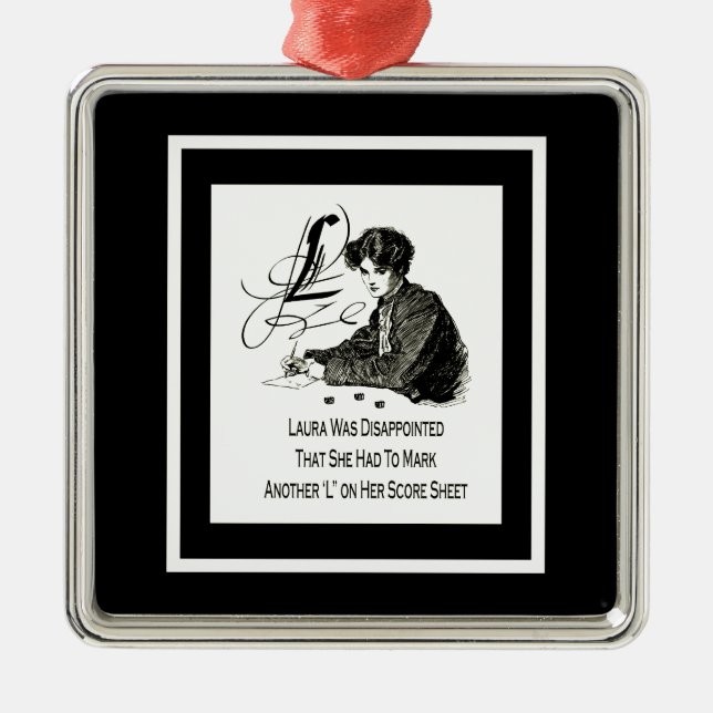 Bunco Loser Metal Tree Decoration (Front)