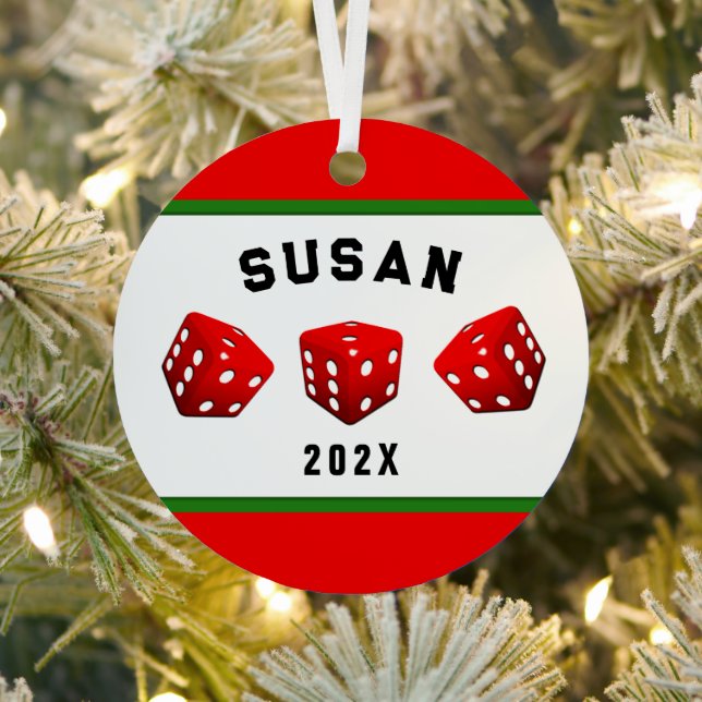 Bunco Night Player Metal Tree Decoration (Insitu)