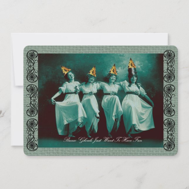 Bunco October Halloween Invitation (Front)