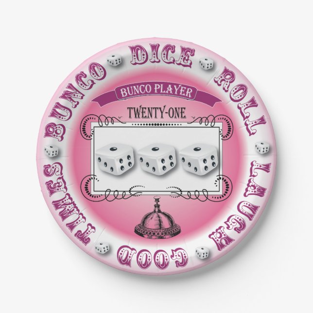 Bunco Paper Plates (Front)
