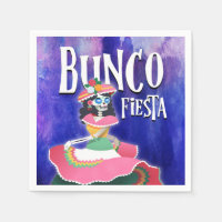 Bunco Party Fiesta Day of The Dead Skeleton