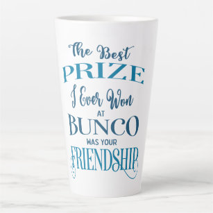 Bunco Player Friend Latte Mug