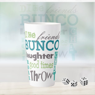 Bunco Player Prize Latte Mug