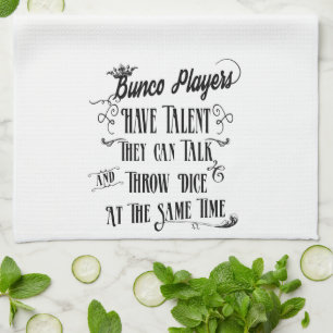 Bunco Players Have Talent With Crown Tea Towel