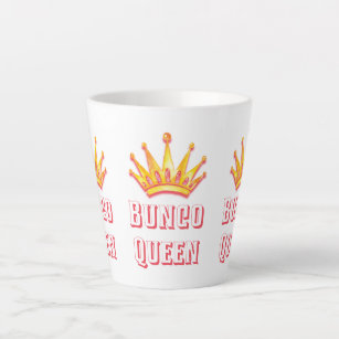 Bunco Queen Royal Crown Latte Mug
