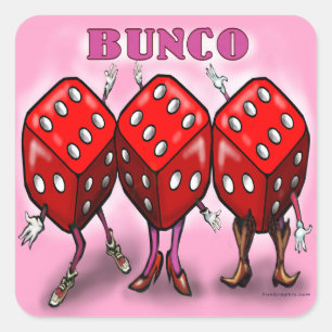 Bunco Square Sticker