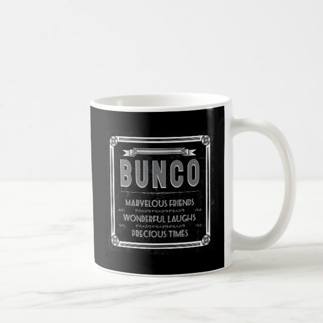 Bunco Vintage Typography Coffee Mug (Right)
