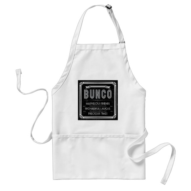 Bunco Vintage Typography Standard Apron (Front)