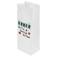 Bunco WIne Gift Retro Good Times Good Friends