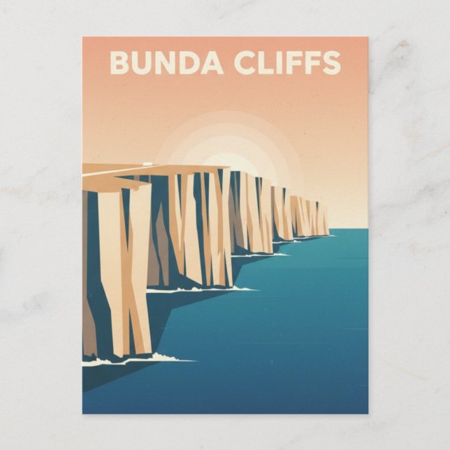 Bunda Cliffs Australia Postcard (Front)
